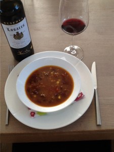 Forretten var mexicansk kø dsuppe 👍 