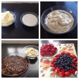 Creme fraiche, flødeskum, friske bær 😋
