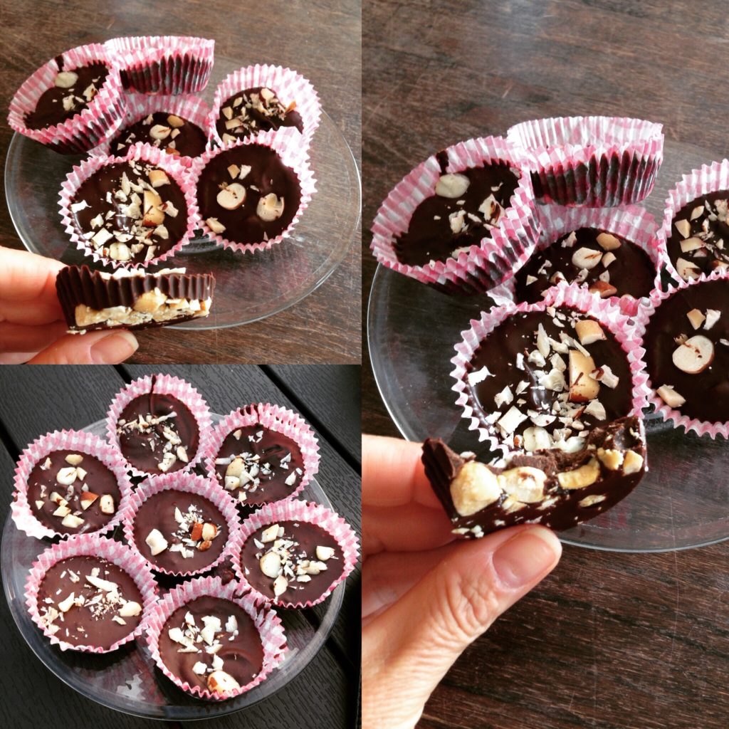 Små lækre chokoladetærter