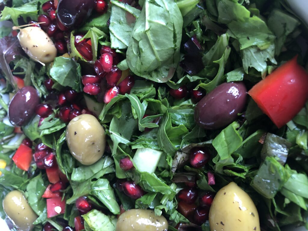 Lækker salat til vores kødboller