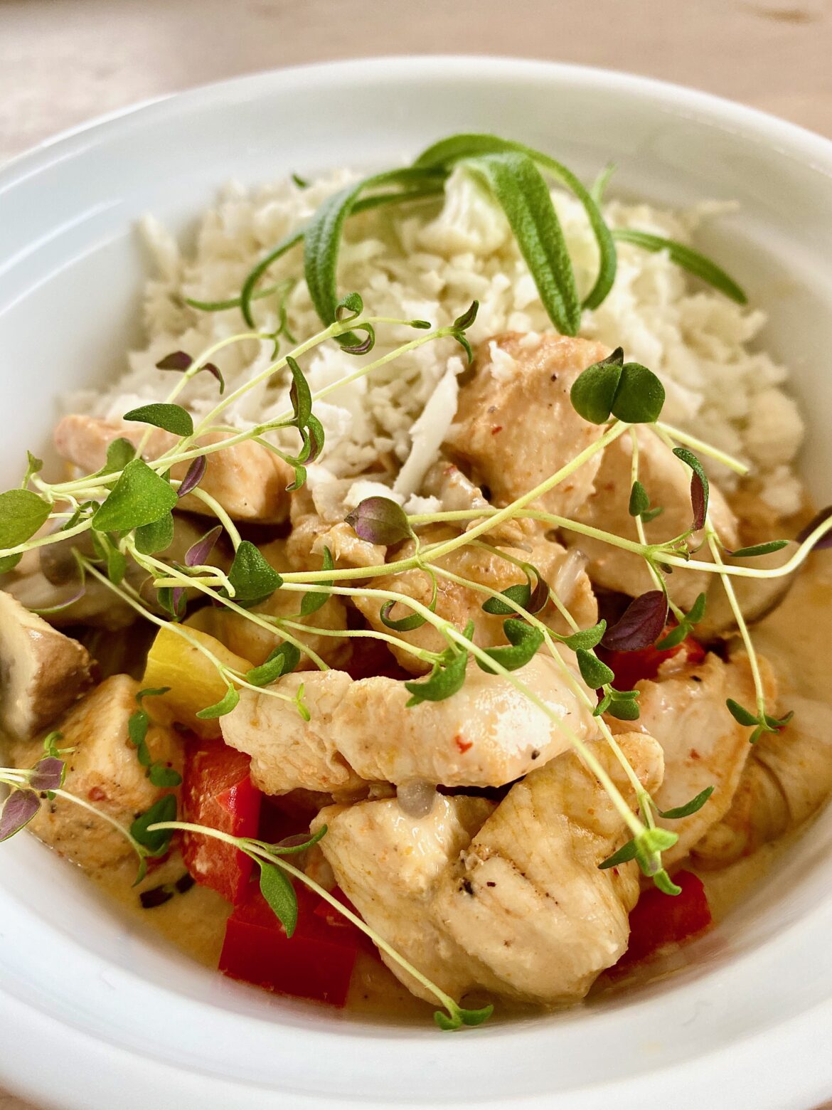 Kylling i rød karry