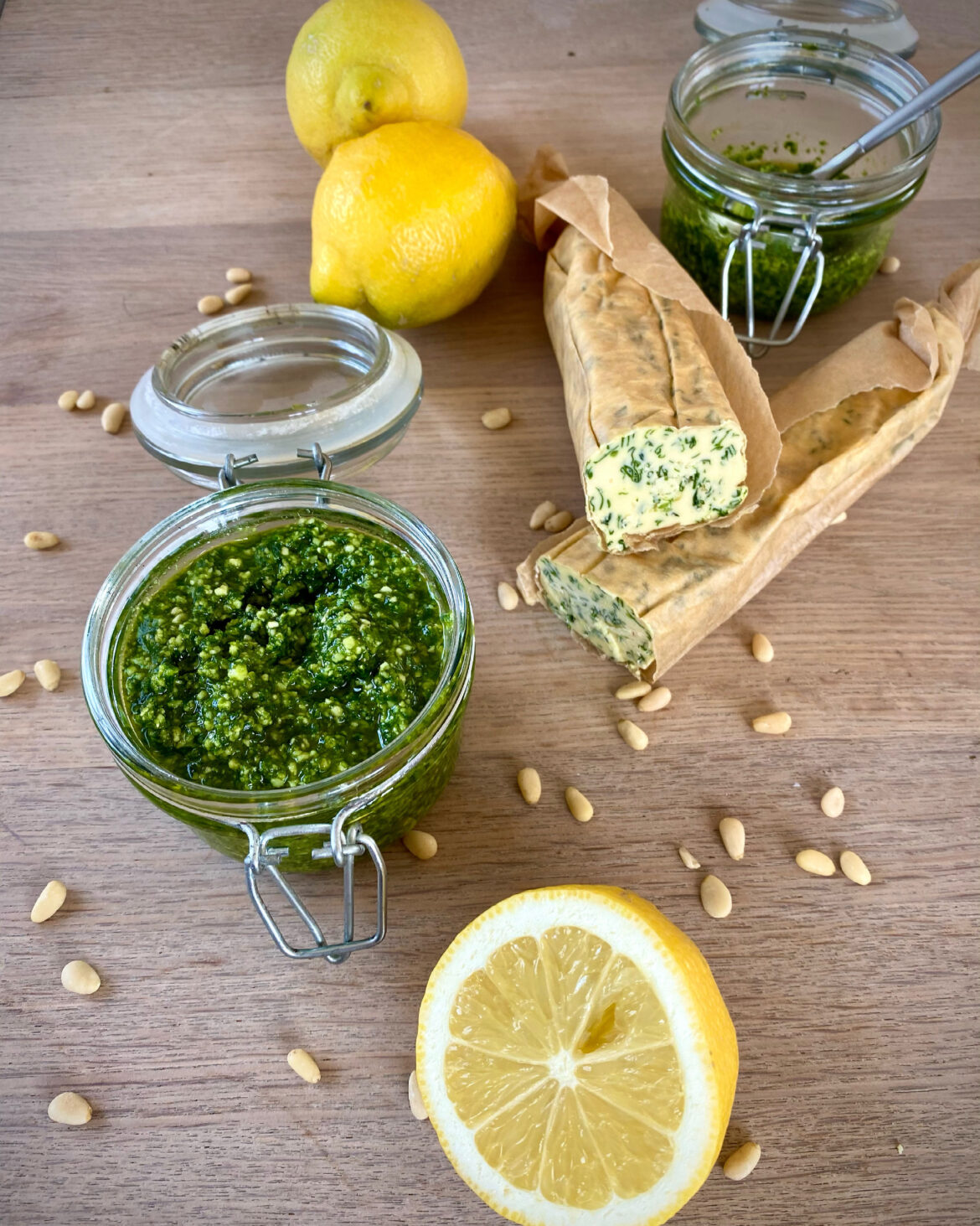 Ramsløgpesto og kryddersmør